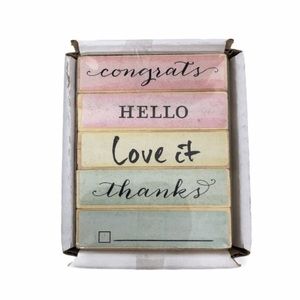 Mini Wood Stamp Set Congrats Hello Thanks To Do Scrapbooking Planner Accessories